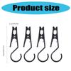 4 шт. крючки для крепления фонарей для кемпинга, навеса палатки, практичные прищепки, зажимы для гирлянд, крючки для занавесок для душа