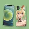 Cute Girl Jean Genshin Phone Case For IPhone 14 11 12 13 Pro Max X XR XSMax 6 6S 7 8 Plus SE 2022 Soft Square Color Phone Cover