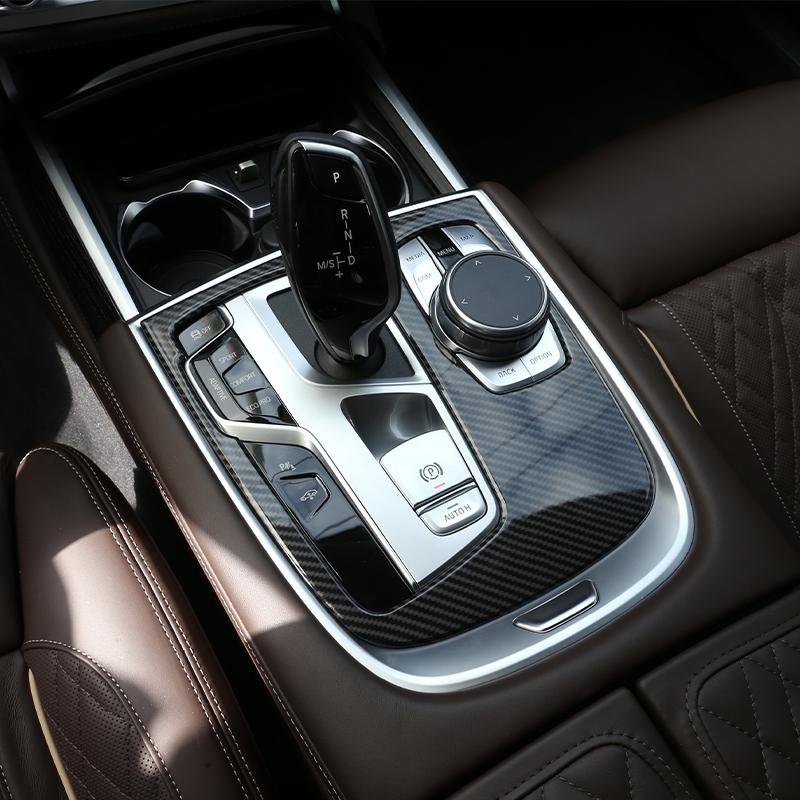 Центральная панель управления автомобилем, панель переключения передач, мультимедийная ручка, наклейки на рамку для BMW 7 серии G11 G12 2016-интерьер