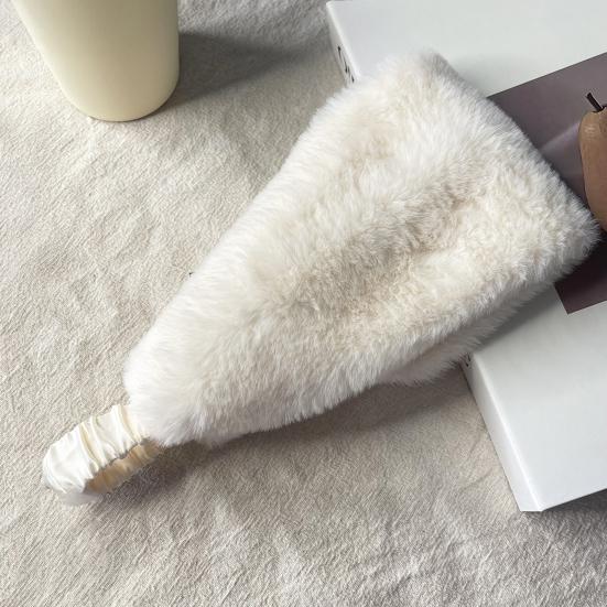 Зимняя повязка на голову с подкладкой из искусственного меха, однотонная, согревающая уши, с эластичными телескопическими ремешками, наушники