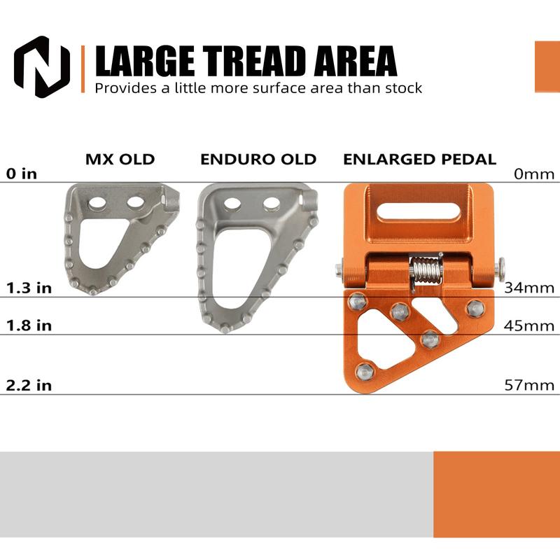 NICECNC For KTM EXC 300 2017-2024 EXC 250 EXCF 350 EXC 450 SX 125 SXF 250 SXF 450 XCW 300 XC XCF Brake Pedal Lever Tip Plate