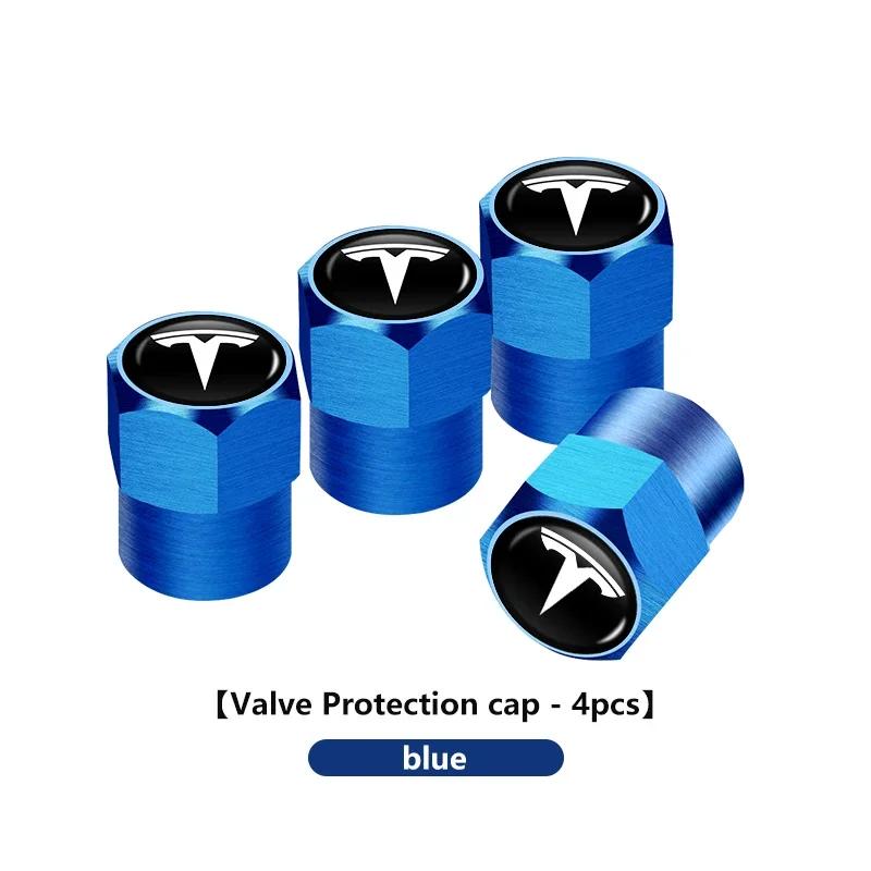 Car Sticker Tesla For Tesla Car Tire Valve Stems Cap Knurling Style Tire Valve Cap Model Y 3 S X Roadster Bonina