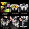 Vegetable Fruit Dryer Drainer Stainless Steel Centrifuge Dehydrator Salad Spinner Clean Salad and Fruit Vegetables Kitchen Tools