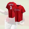 Вышитая бейсбольная форма Philadelphia Phillies для оптовой продажи, импортная ткань из бамбукового волокна, доступна в различных цветах и размерах