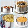 Hot Selling DIY Stainless Steel 6-12 Inch Adjustable Cake Mold with Scale, Easy Demolding, Birthday Party, Baking Tool
