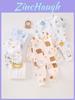 Baby Toddler Cotton Underwear Set With Cartoon And Striped Patterns For All Seasons