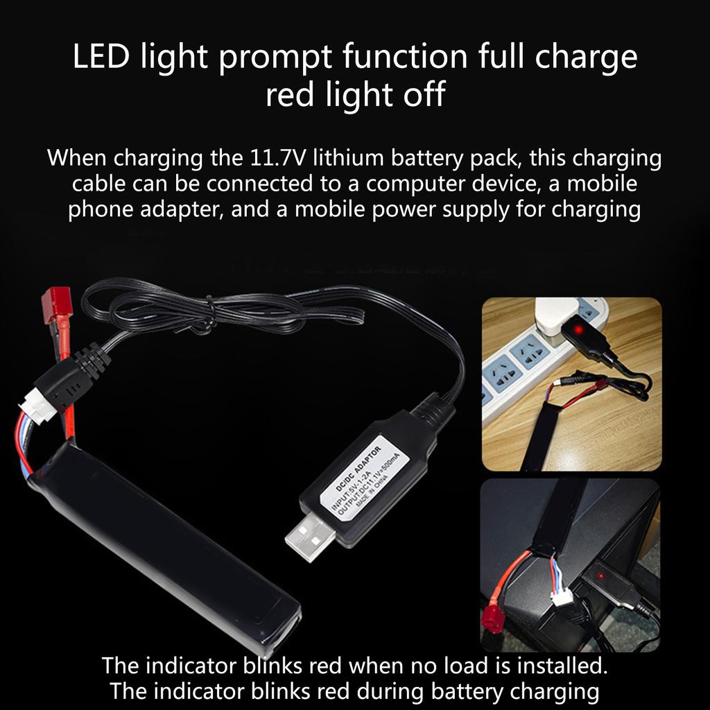 11.1V 500mAh Быстрый USB-кабель для зарядки с разъемом XH-4P для литиевых Lipo аккумуляторов Дистанционное управление автомобилями, лодками