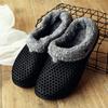 Fleece Bag and Cotton Slippers Women's 41 Winter Warm Hole Cotton Drag Large Size Couple Cotton Slippers Men's 45