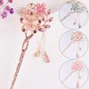 1PC Women Hairpins Headdress Crystal Flowers Hair Sticks Headwear Hair Clip Rhinestones