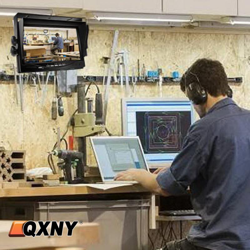 Universal 7" Car Monitor LCD Sunshade Display Rear View Screen for Truck Vehicle Backup Camera Home Security Surveillance