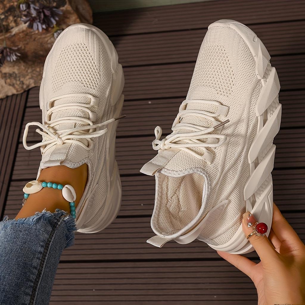 Женские повседневные однотонные кроссовки, дышащие легкие кроссовки с мягкой подошвой для ходьбы, удобная обувь для занятий спортом на открытом воздухе с низким верхом