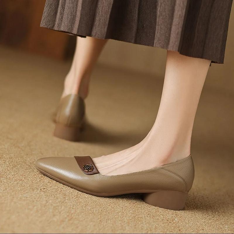 Женские милые элегантные красивые туфли-лодочки на квадратном каблуке, модные, сладкие, черные, с бантом, для вечеринки A1134