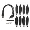 8PCS Drone Propellers Plastic 2.8 Inch Lightweight Quiet RC Drone Propeller Blades Props with