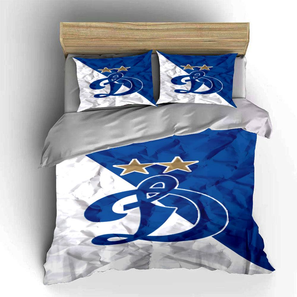 Blue and White Design with Gold Stars Print Bedding Set Duvet Cover Pillowcases (1* Duvet Cover 2* Pillowcases Do Not Include Comforter)