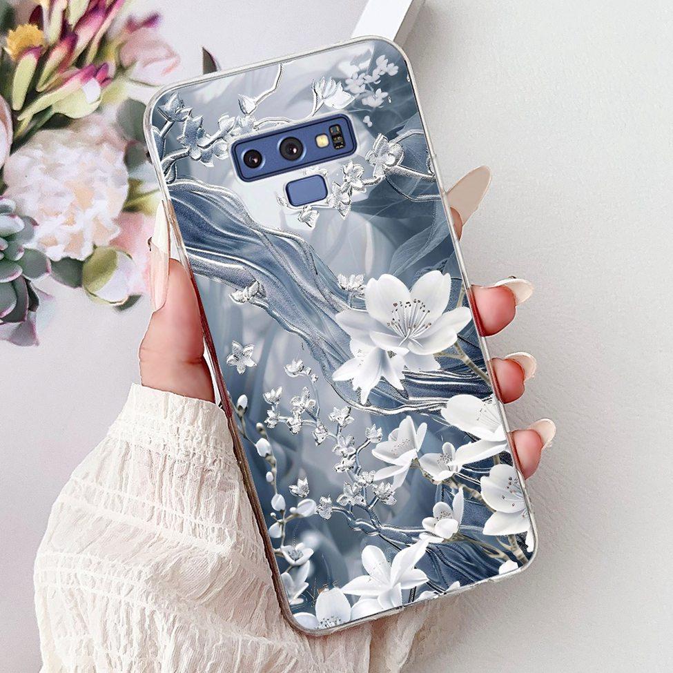Прозрачный чехол для Samsung Note9 Милый Кот Модный Роскошный Расписной Мягкий Чехол для Телефона для Samsung Galaxy Note 9 Case SM-N9600 SM-N960F