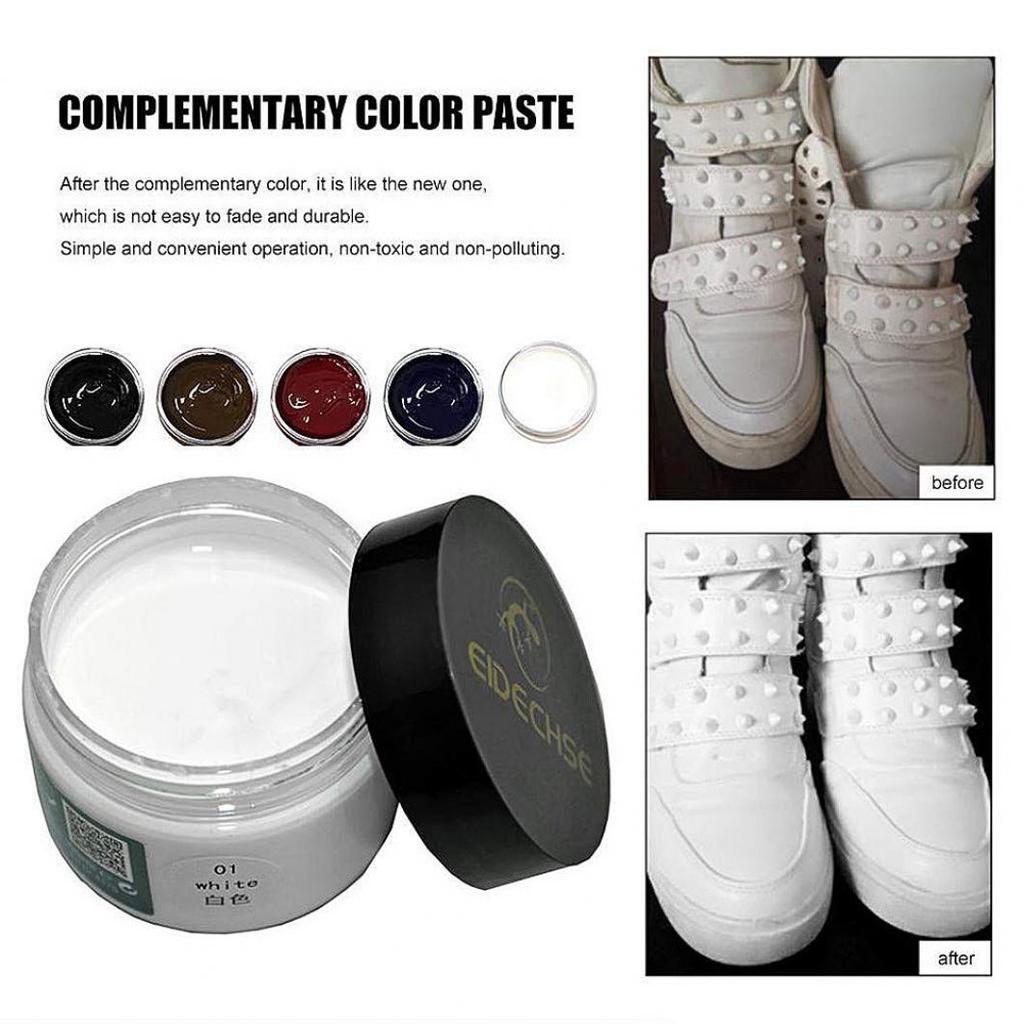 Faux Leather Repair Cream Paste Shine Polish Care for Car Seat Couches Shoes