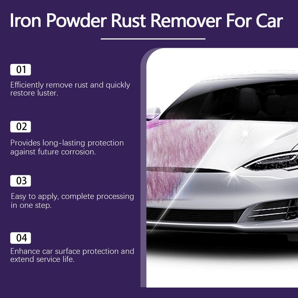 Rayhong Car Iron Powder Rust Remover Car Paint Stain Remover Rust Polishing Cleaning Sparking Renovation Maintenance