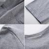 Men Top Solid Color Long Sleeve Round Neck Tee for Daily Wear Mid Length Lightweight Material Casual Style Sport Bottoming T-shirt