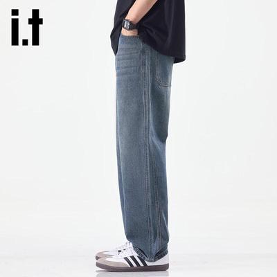 Джинсы Izzue It мужские, винтажные, стиранные, широкие