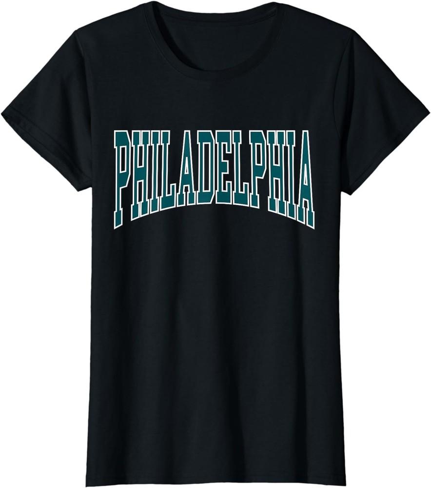 Philadelphia Designs - Крутая Забавная Веселая Поддерживающая Женская Футболка с Круглым Вырезом Унисекс Футболка