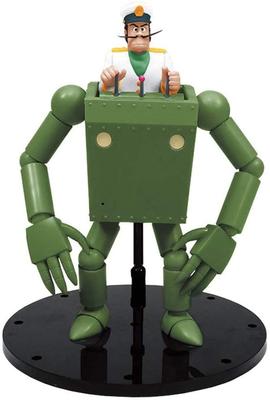 Aoshima Bunka Kyozaisha Future Boy Conan Robonoid Captain Dice Version Scale Plastic Model No.4 1/20