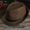 2025 New Fashion Design Man Cap Classic White Men Straw Hat Summer Trendy Beach Sun Hats All-match Casual Cowboy Jazz Caps