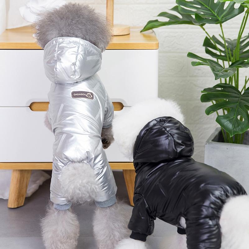Зимний теплый комбинезон-куртка для питомца, водонепроницаемая одежда для маленьких собак, пальто для щенка, одежда для чихуахуа, французского бульдога, мопса