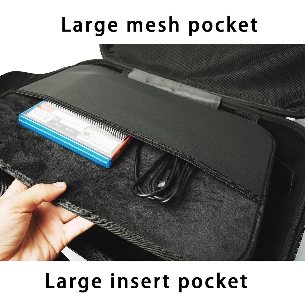 Case for PS5/PS5 Slim/PS5 Pro. Black. PS5 Case, PS5 Case.