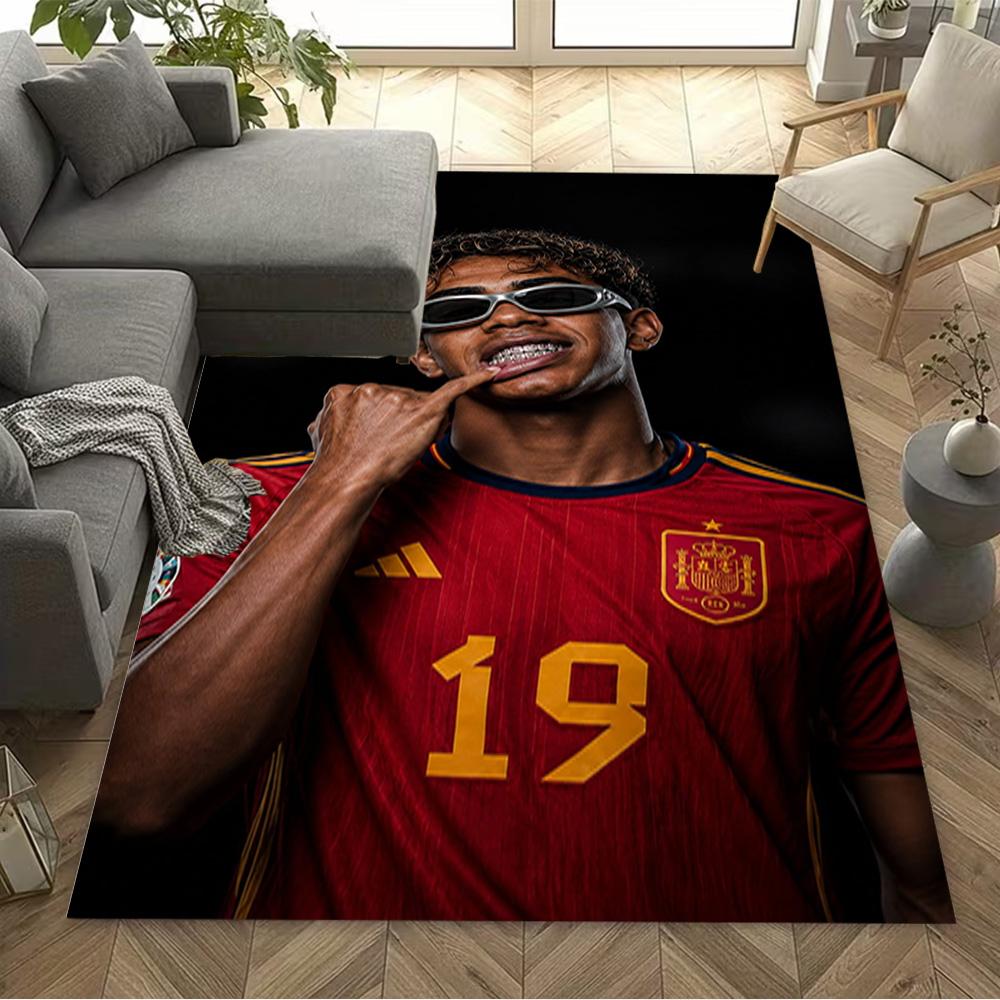 Lamine Yamal's Barcelona Skills Floor Mat Suitable for Bedrooms Study room Balcony Hallway Antislip Carpet Office home decor Best for Christmas