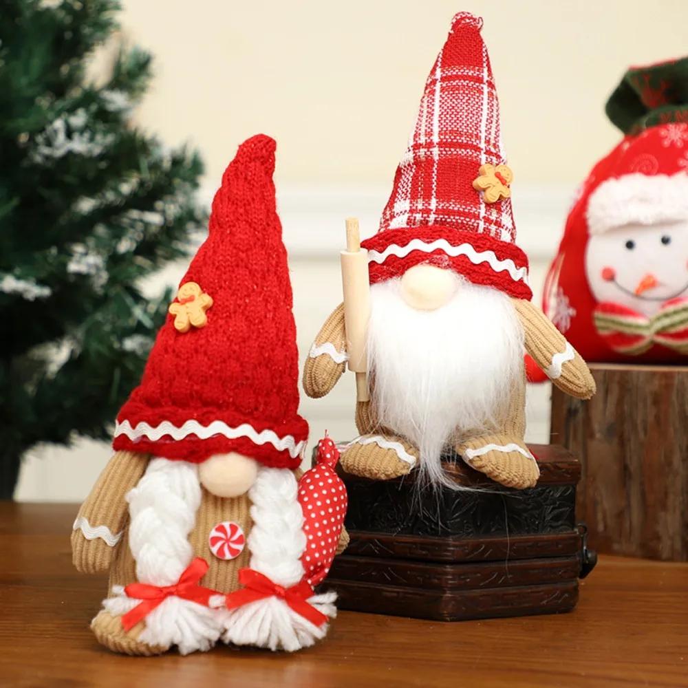 New Christmas Faceless Old Man Decoration Cartoon Faceless Doll Decoration Dwarf Display Window Decoration