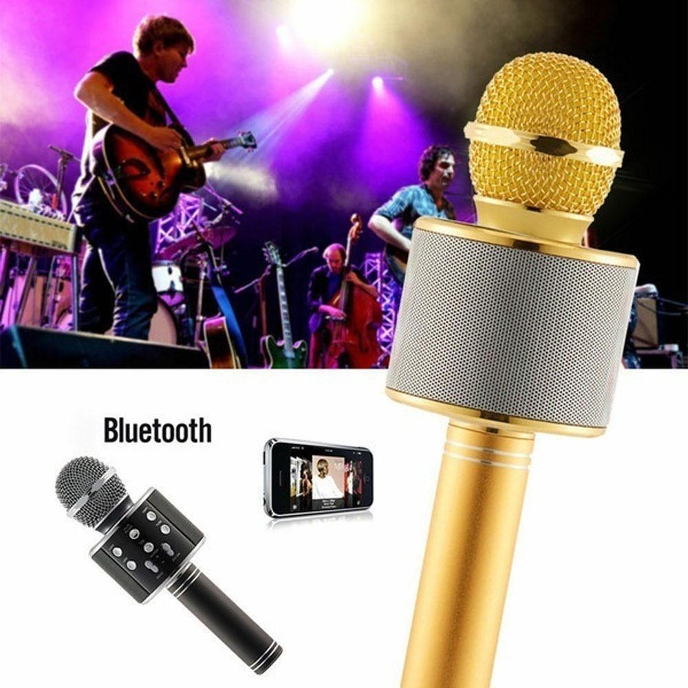 2024 New Wireless Bluetooth Karaoke Microphone Music Player KTV Speaker Children's Music Stage Toys Music Singing Children's Gift Recorder