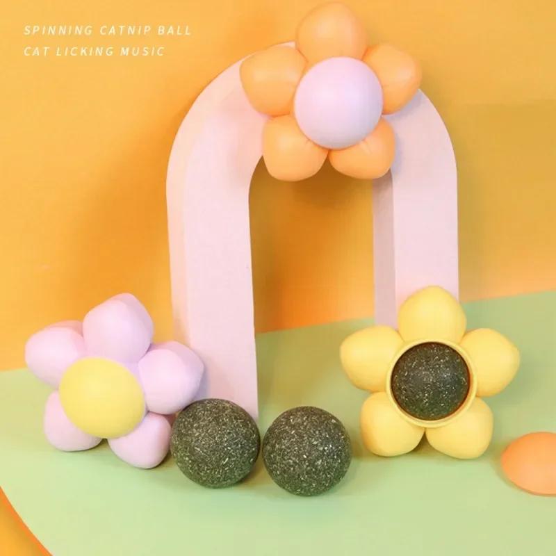 Catnip Balls Cats Candy Snack Ball Lickable Catnip Cat Grass Cat Molar Chewing Cleaning Promote Digestion Funny Cat Training Toy