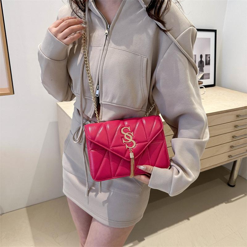 Повседневная ретро-сумка в стиле минимализма, модная сумка через плечо, новая стильная сумка, женская сумка на цепочке, женская сумка через плечо