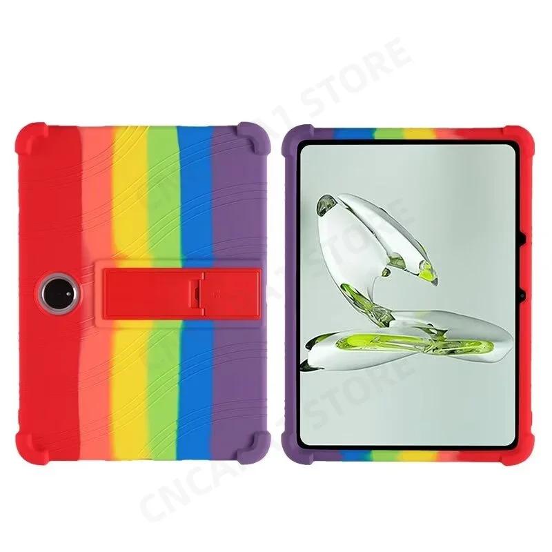 Для One Plus OnePlus Pad 2 Pro (2024) Чехол 12.1" Планшетный ПК Мягкий Силиконовый Чехол с Задней Подставкой Ударопрочный Защитный Мягкий