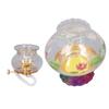 Kerosene Buddha Lamp Classical Flower Shape Exquisite Beautiful Retro Elegant Light for Home