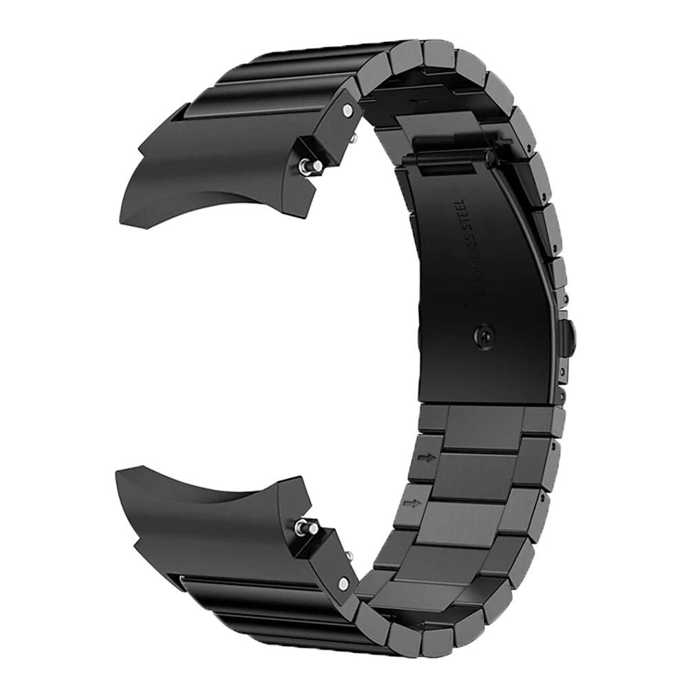 Ремешок из нержавеющей стали без зазоров 20 мм для часов Samsung 4 5 6 40 мм 44 мм Классический 46 мм 42 мм 47 мм 43 мм Pro 45 мм Металлический браслет-ремешок