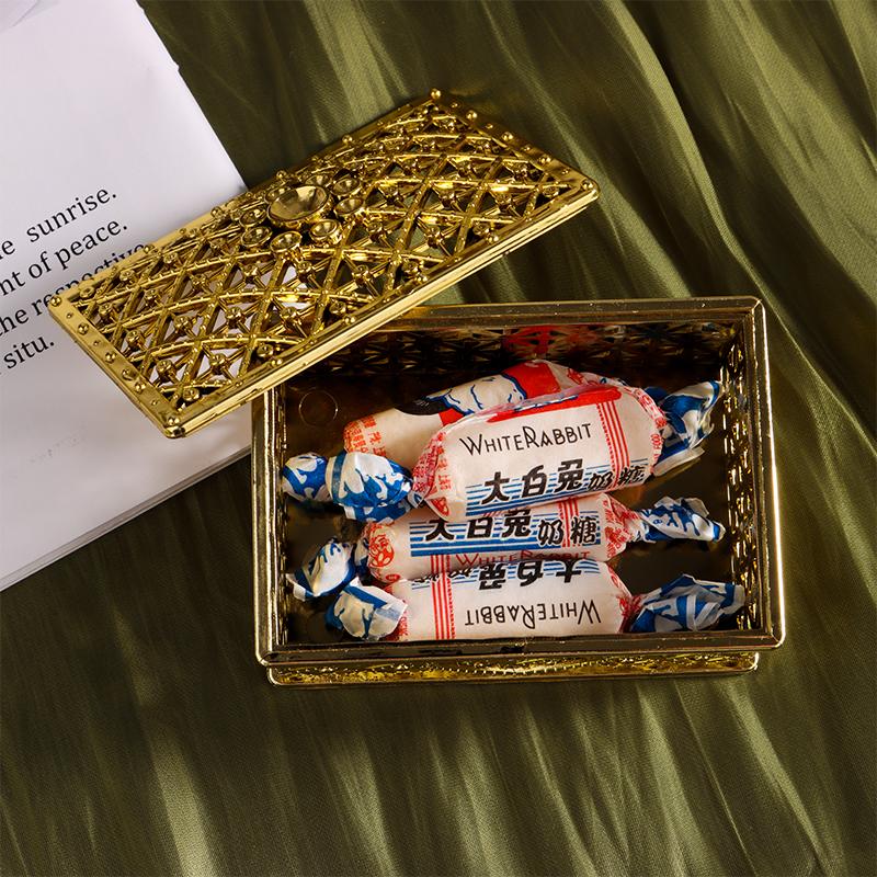 Mini Treasure Storage Jewelry Box Retro Candy Necklace Earring Bead Trinket Box