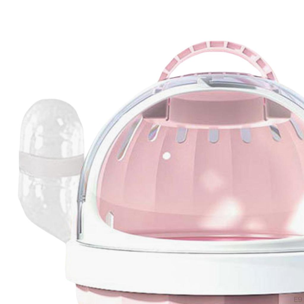 2 упаковки переносного футляра для хомяка, клетка для бега домашних животных с бутылкой воды, большая сумка для переноски мелких животных