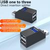Высокоскоростной USB 3.0 Хаб-адаптер Удлинитель Мини-разветвитель 3 порта Передача данных USB-разветвитель Док-станция Для ПК Ноутбука Запчасти