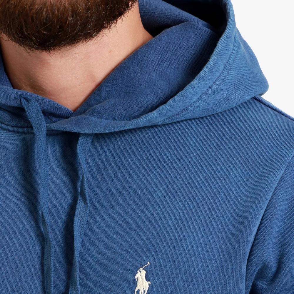 Polo Ralph Lauren однотонная толстовка с капюшоном и длинным рукавом мужская толстовка синяя 710916690-001
