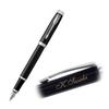 Перьевая ручка PARKER IM Core Line Black CT Nib (Паркер) (Имя выгравировано) (F)
