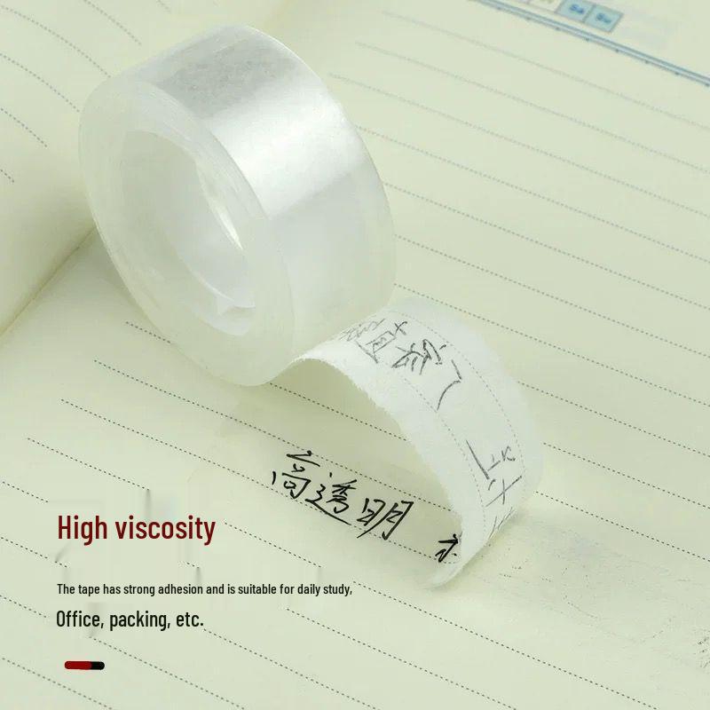 Transparent Adhesive Tape for Office & Handmade Art – Stationery Bouquet, Small Roll