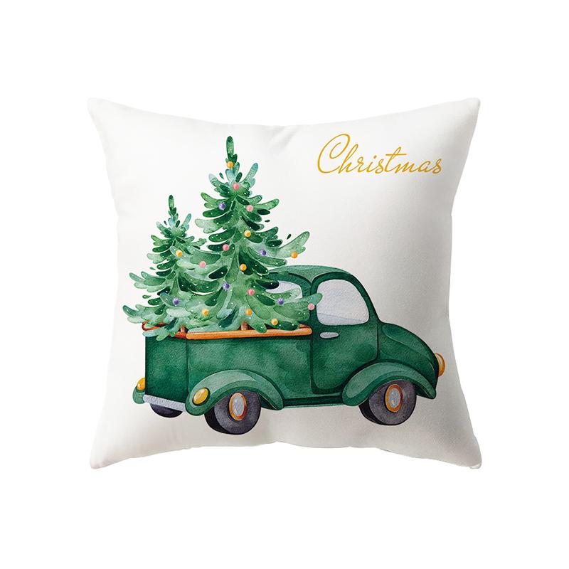 Рождественские украшения с рождественским принтом, чехол для подушки, украшение для дома, гостиной, дивана, подушка, наволочка