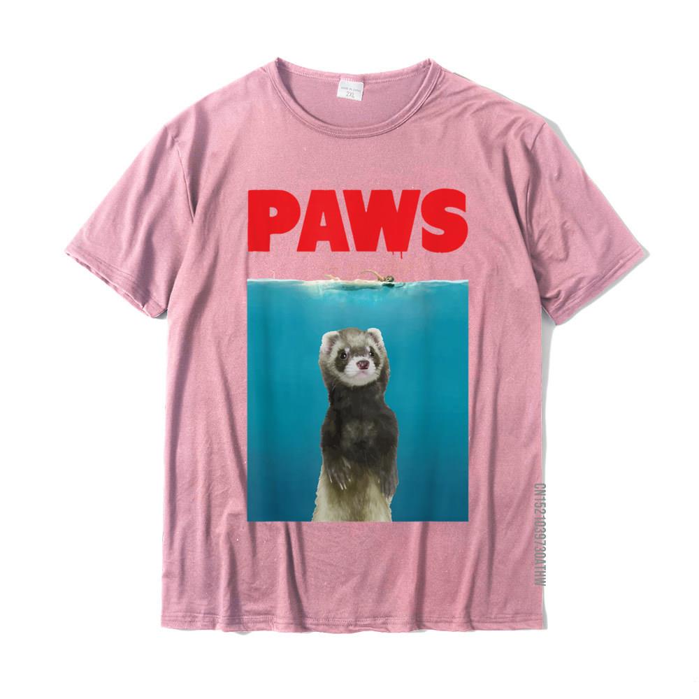 Paws Ferret Funny TShirt Parody Ferret Lover Gifts Fitness Tight Tops Tees For Men New Coming Cotton Top TShirts Print