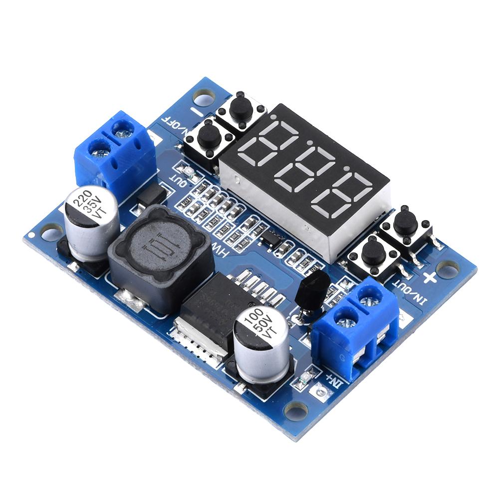 LM2596 DC-DC Понижающий Преобразователь Напряжения Регулятор Светодиодный Дисплей Вольтметр 7~36В в 0.5В~35В Понижающий Адаптер Регулируемый Блок Питания