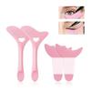 4Pcs Eyeliner Stencil Reusable Silicone Eyeliner Aid Mascara Shield Eyeliner Eyelash Lipstick Eyeshadow Applicator Aid Multifunc