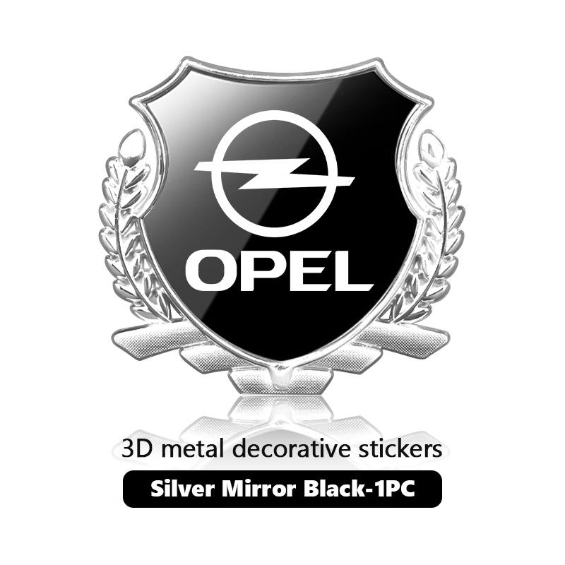 AAAYR1 Car Emblem 3D Alloy Badge Sticker Auto Window Decoration Decal Accessories For Opel Insignia Astra G J F K Vectra C H Corsa C B
