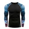 Мужской жилет с длинными рукавами для йоги и фитнеса с принтом, повседневный тренировочный топ, быстросохнущая одежда