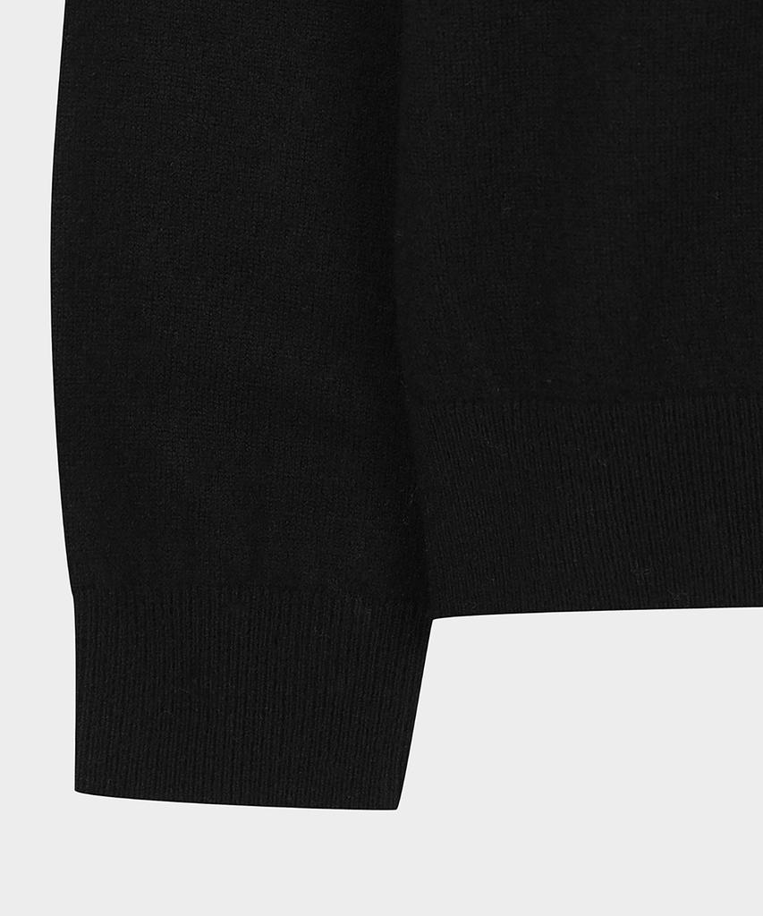 BROOKS BROTHERS Wool Half-Neck Sweater (Black) (Bbwumb1013Uef)