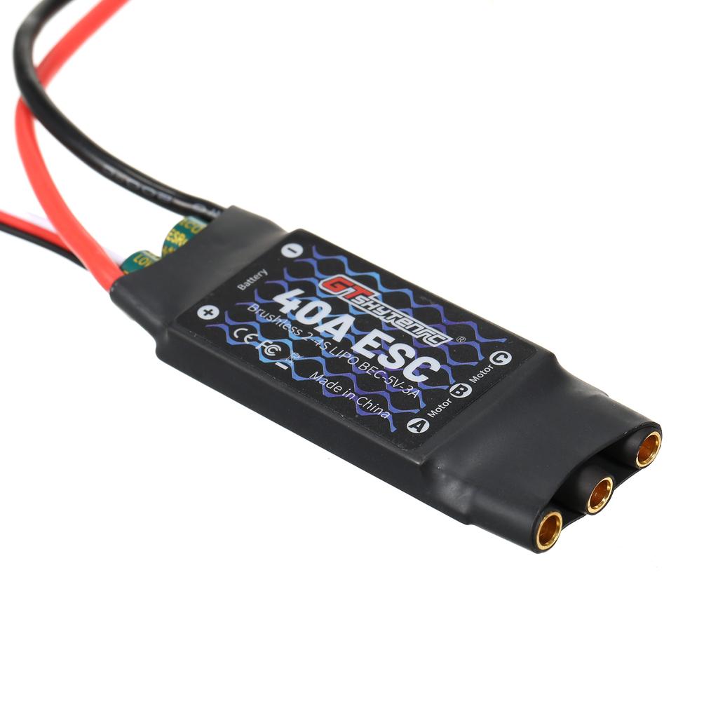 GTSKYTENRC 2-4S 40A бесщеточный регулятор скорости двигателя ESC с дистанционным управлением BEC ESC для фиксированного крыла